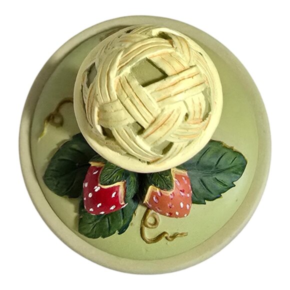 Vintage 1995 Brown Bag Cookie Art Clay Cookie Stamp #3 Strawberries - Picture 6 of 8